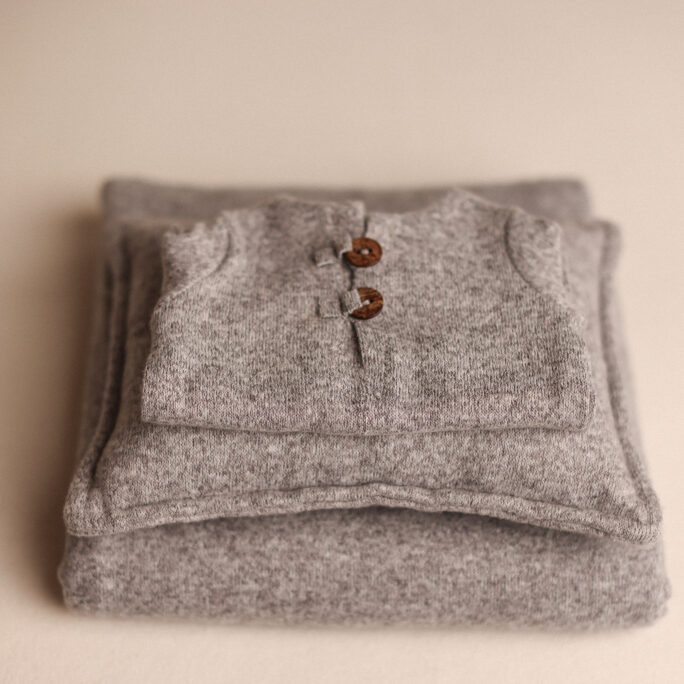 NEWBORN ONESIE  Softest Grey