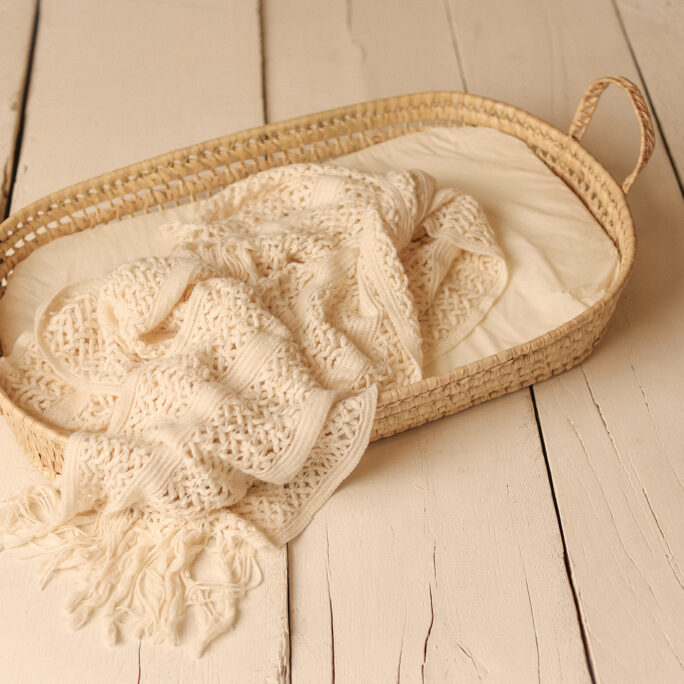 Flat Moses Basket with Mattress