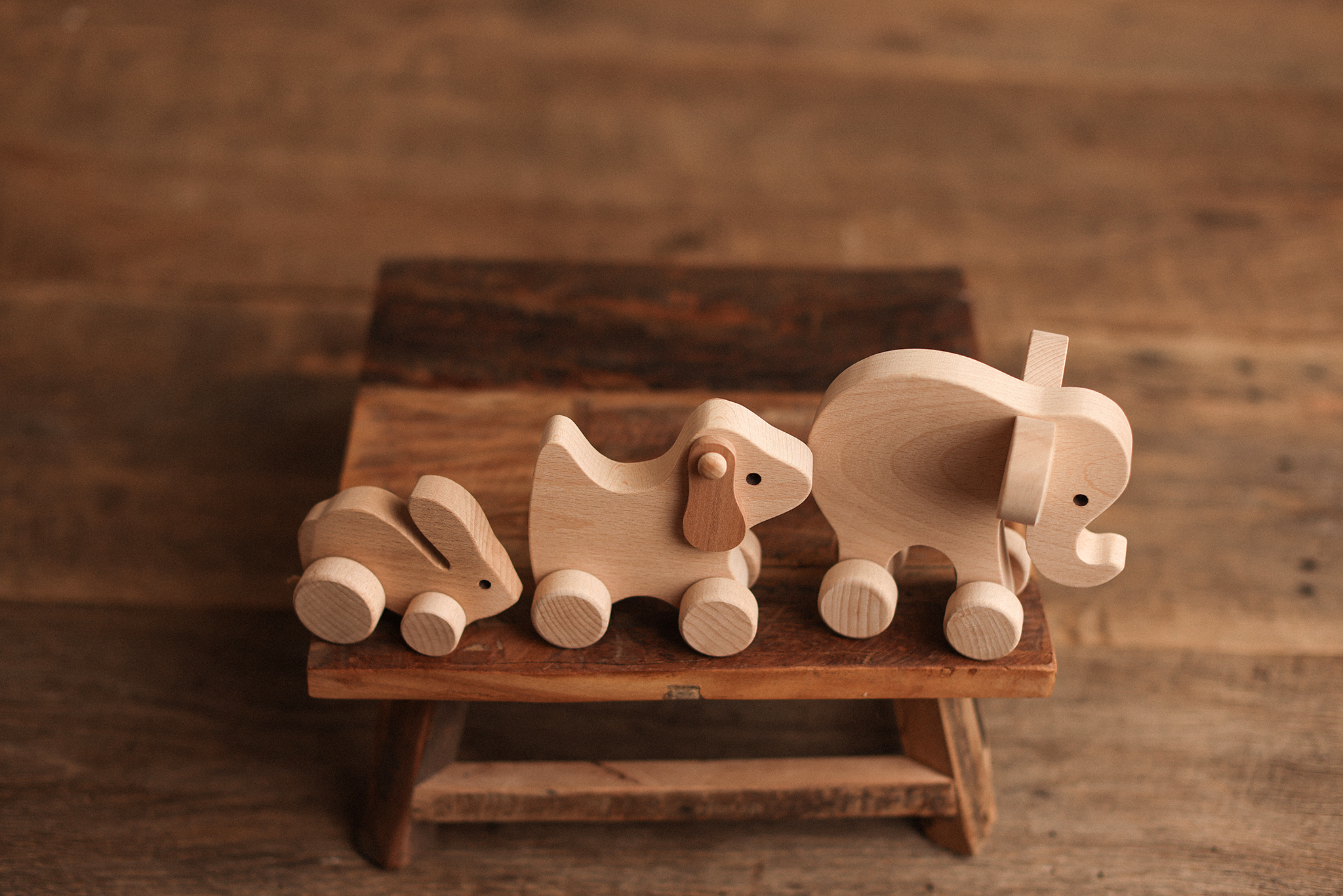 WOODEN sitter toy