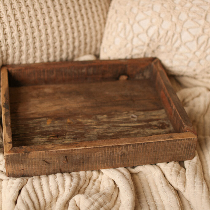 VINTAGE WOOD TRAY