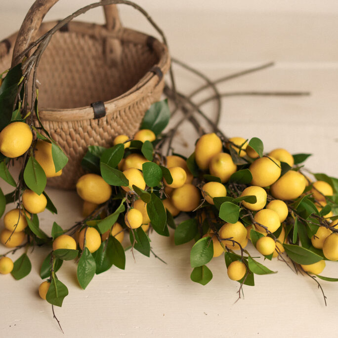 Citrina Branch – Faux Lemon Stem