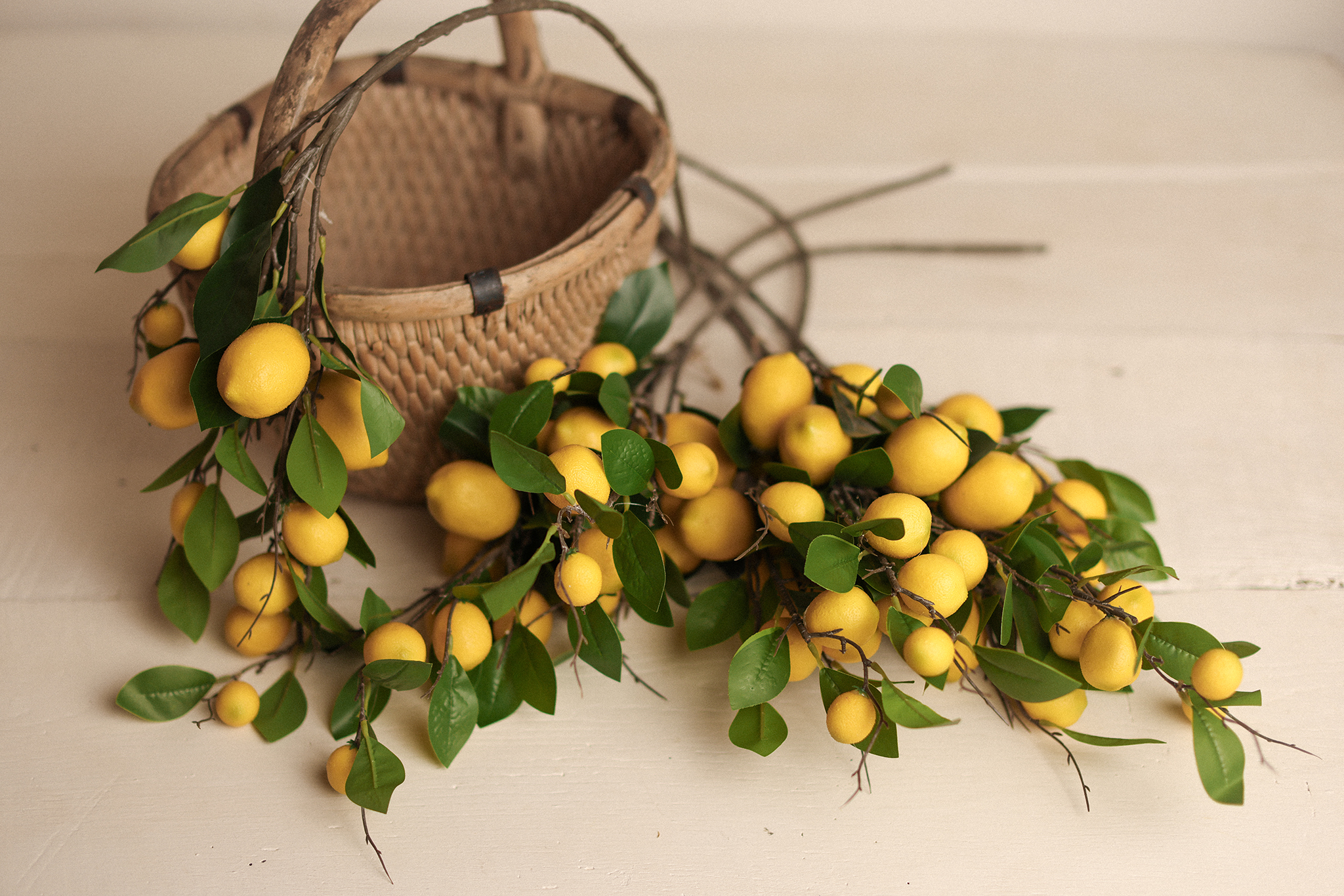 Citrina Branch – Faux Lemon Stem