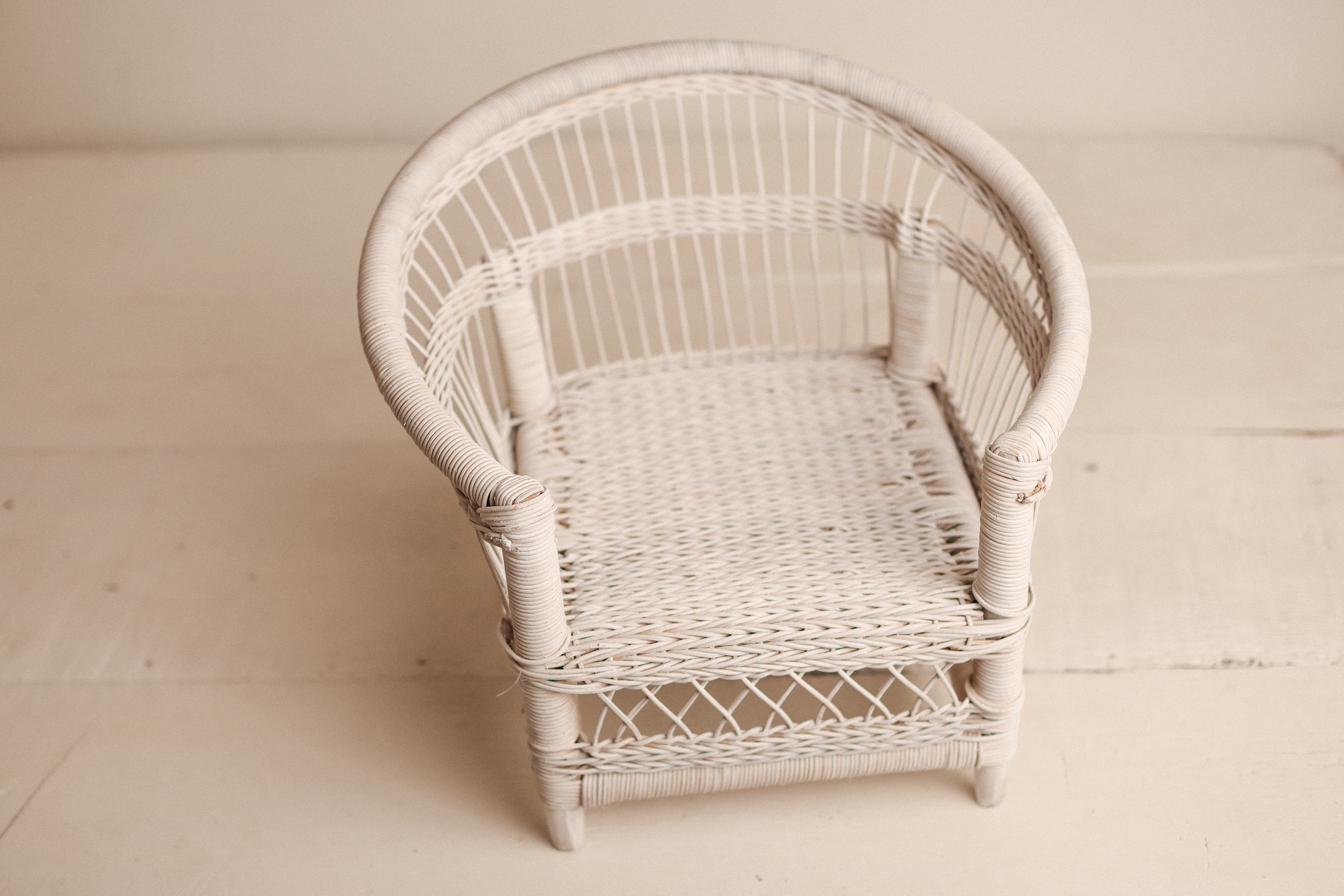 Medium Bamboo Chair - Ivory Bloom