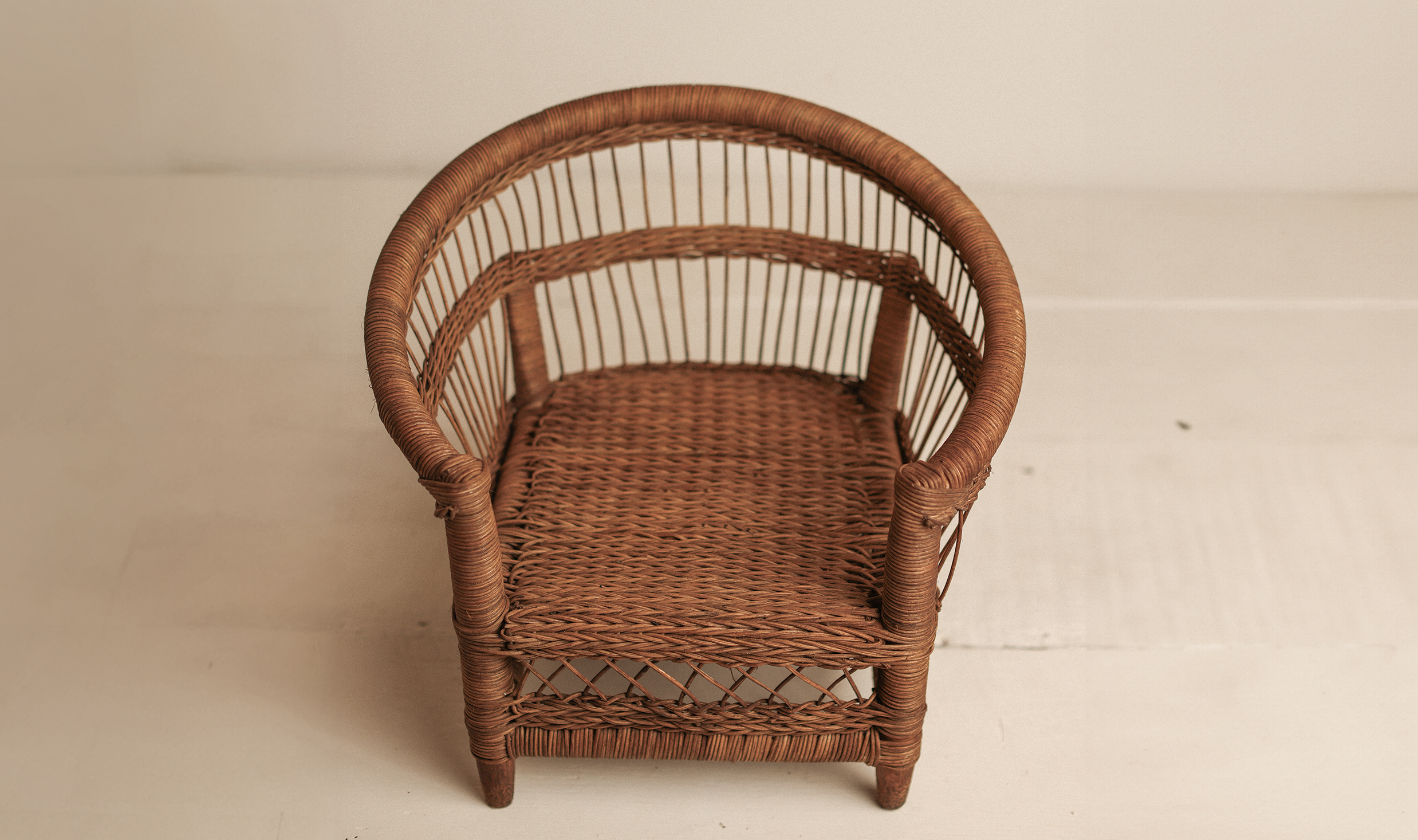 Medium Bamboo Chair - Vintage Walnut