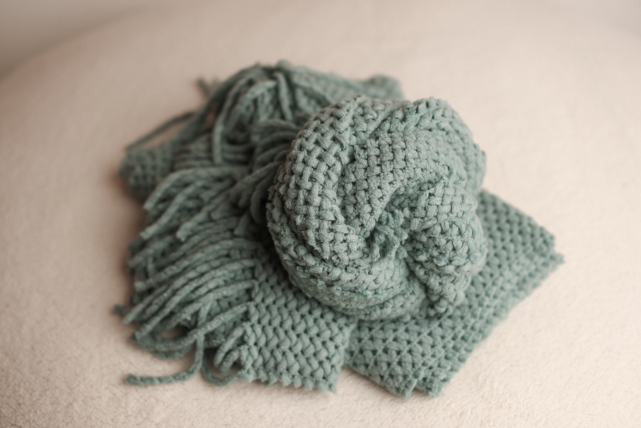 Knitted BLUE wrap/layer
