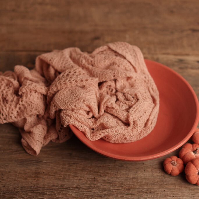 Rosy Dawn Wooden Bowl
