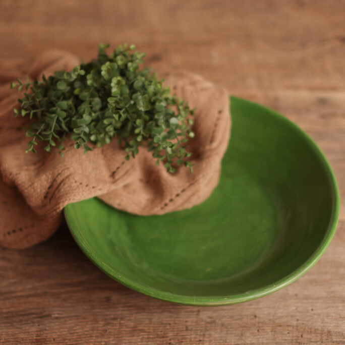 Evergreen Meadow Wooden Bowl