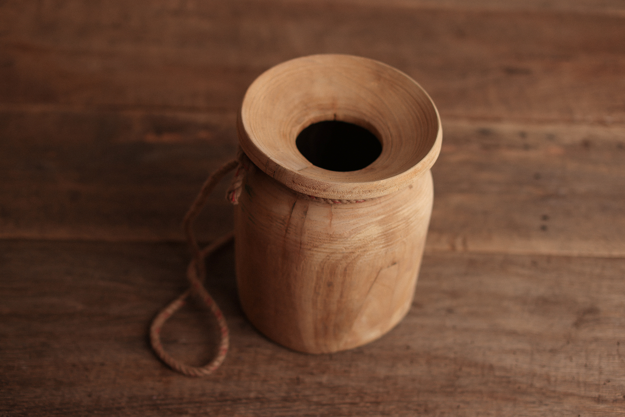 Blond Wooden Vase