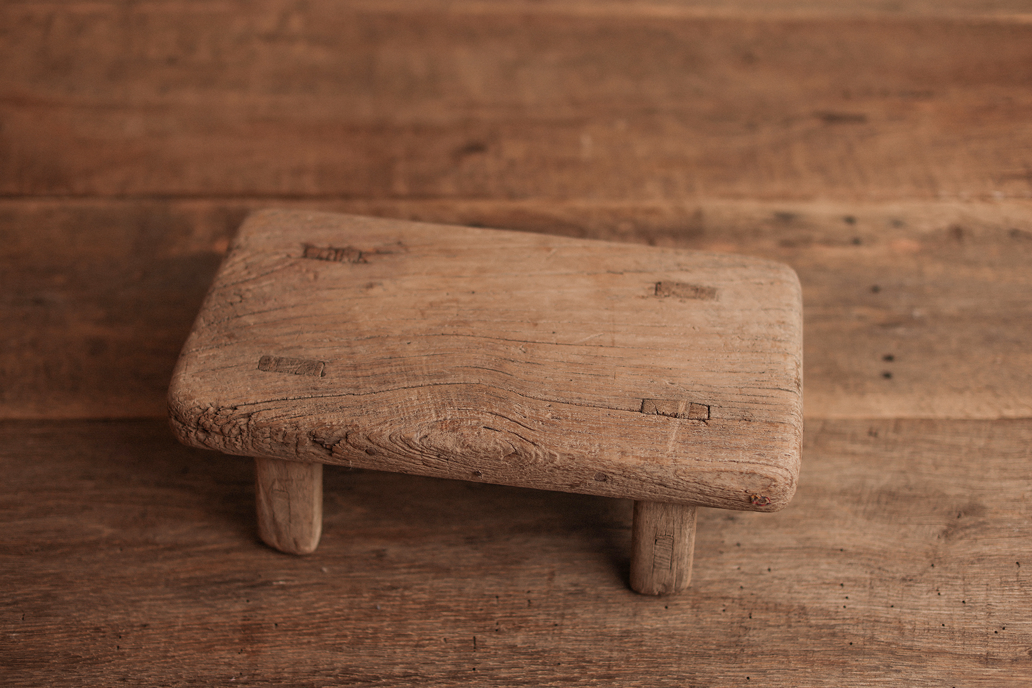 Rustic Wood Mini Bench