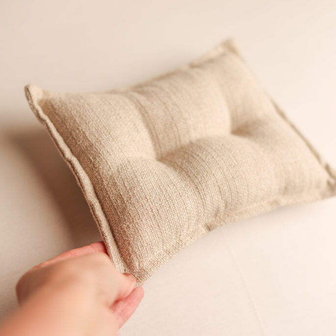NB size pillow beige linen