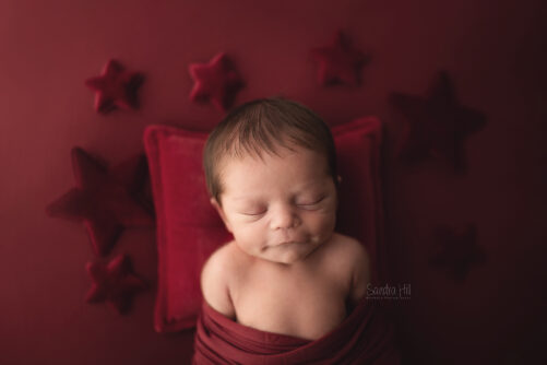 natural fiber backdrop and wrap Deep Cranberry