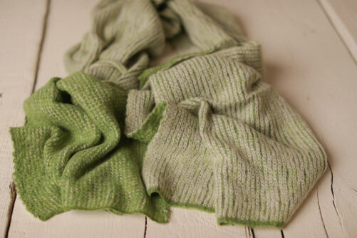 Long layer / scarf SHADES OF GREEN
