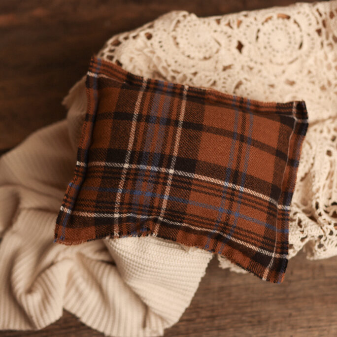 NB pillow - Chestnut Plaid