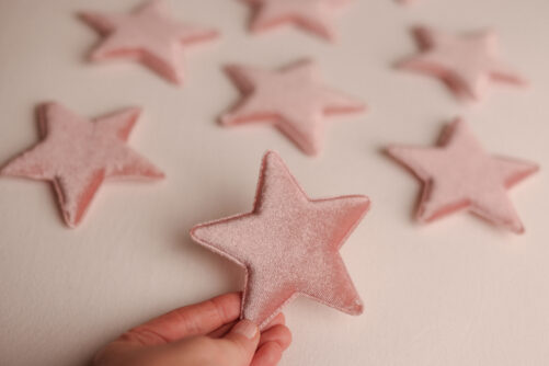 9 soft pink stars - Image 2