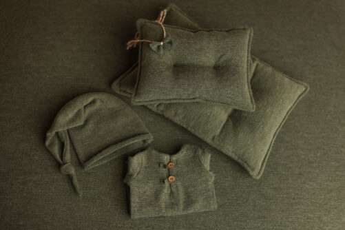LARGE Newborn SET - MOSS GREEN - Image 2