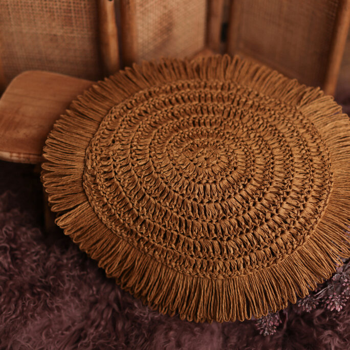 soft round carpet with edge - CARMEL