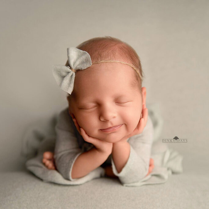 Newborn Onesie + headband / Hat - Softest Blue