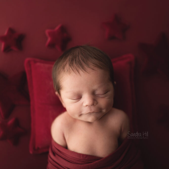 natural fiber backdrop and wrap Deep Cranberry