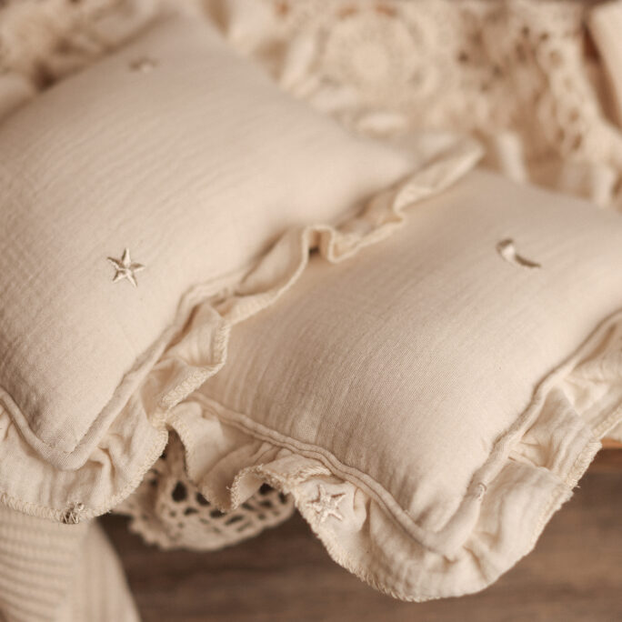 NB pillow - Natural Moon and Stars