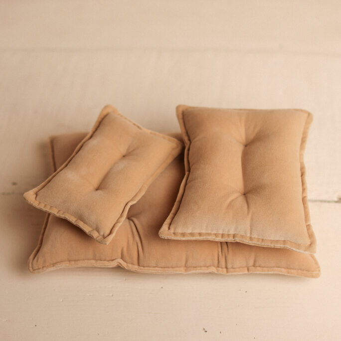 Soft Mattress / Regular Pillow / Tiny Pillow - Beige