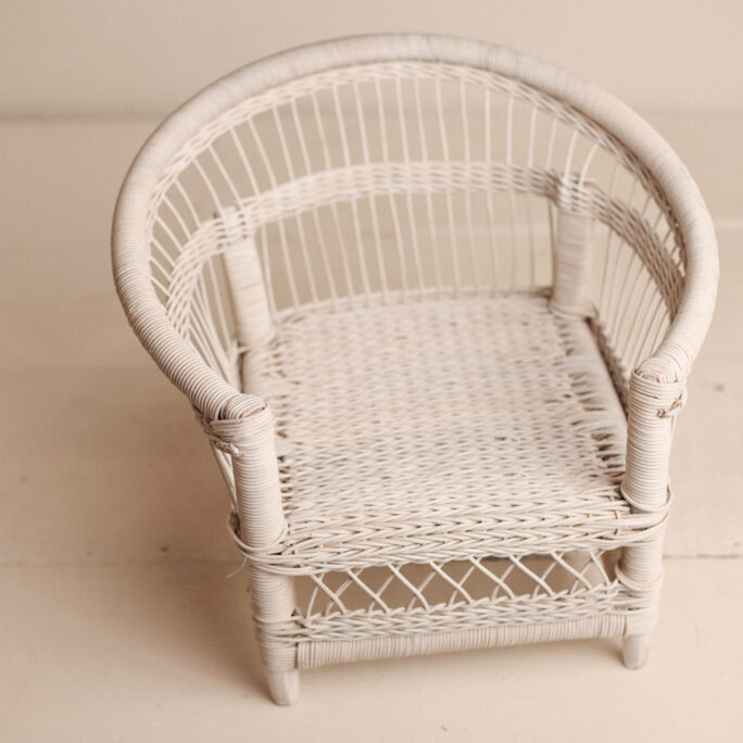 Medium Bamboo Chair - Ivory Bloom