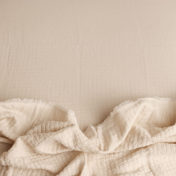 Mousline Stretch Backdrop – Oat Cream