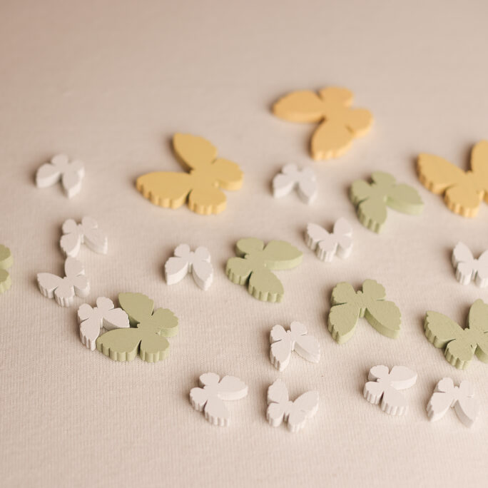 Yellow, Green and White Butterflies SET