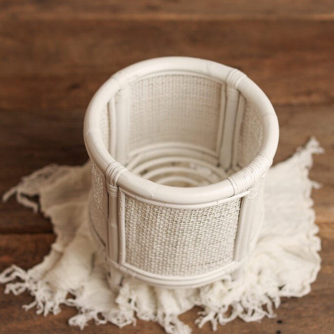 Honey Bloom BASKET - WHITE