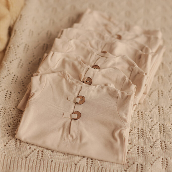 Newborn Onesie - Latte