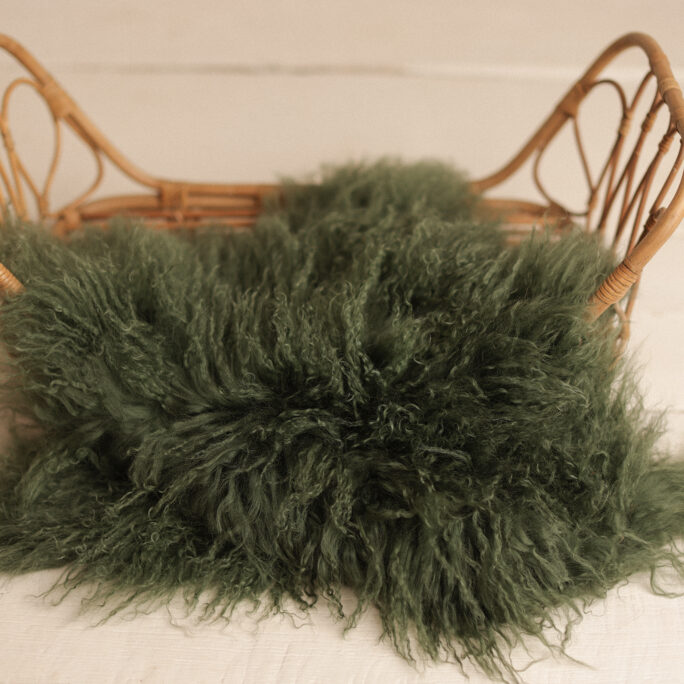 Medium Green Curly Fur