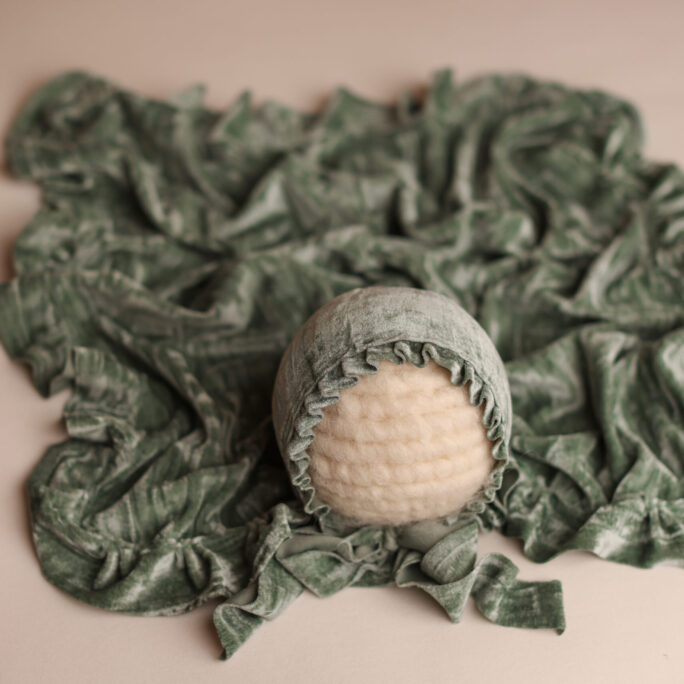 ( LAST ONE ) Stretchy Velour Set Sage