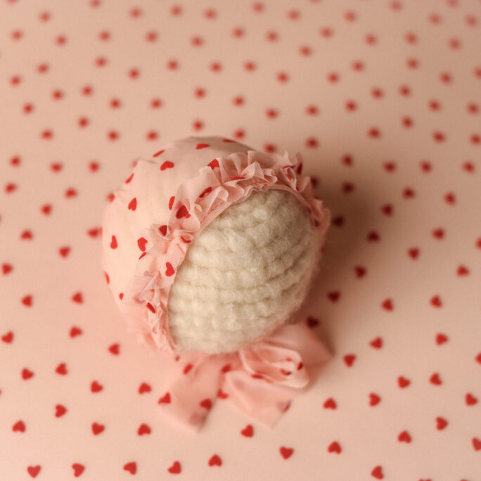 SWEETHEART bonnet with Ruffle edge