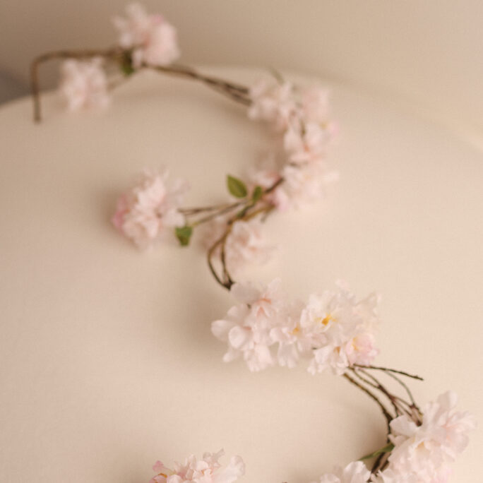 LONG BLOSSOM SLING - light pink