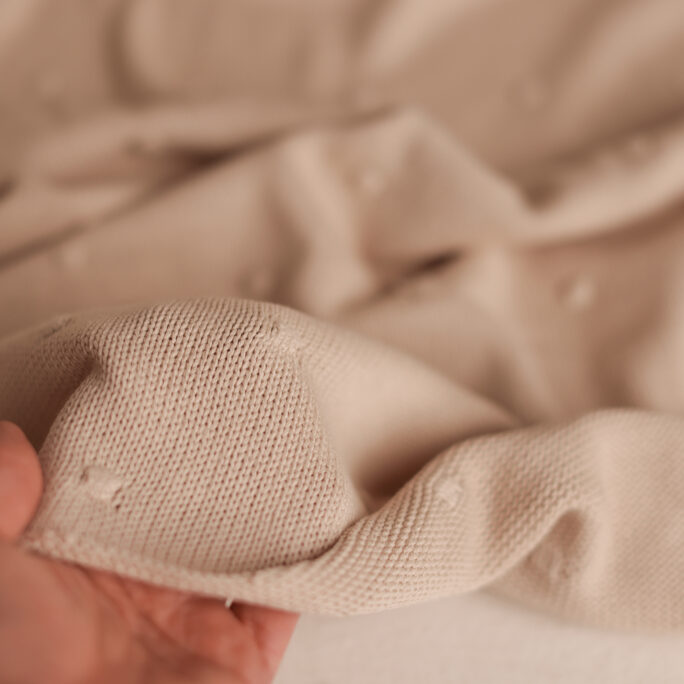 Timeless Dot Knit Backdrop - BEIGE