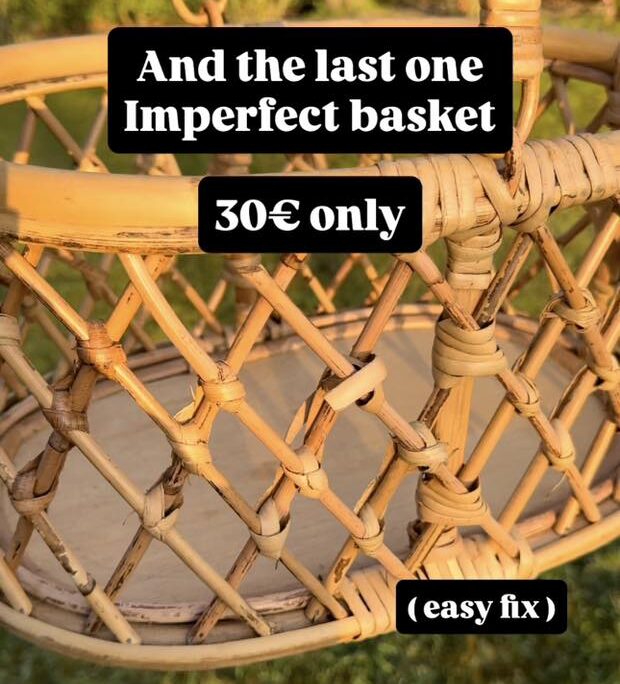 Picnic Basket - Natural IMPERFECT