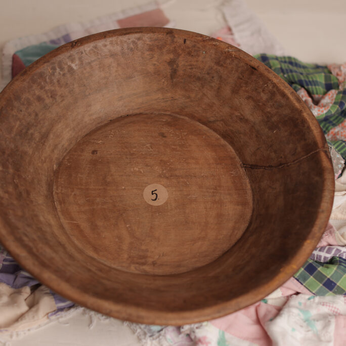 large WOODEN BOWL 5