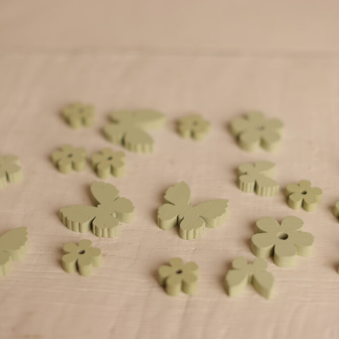 SAGE SET of butterflies and flowers