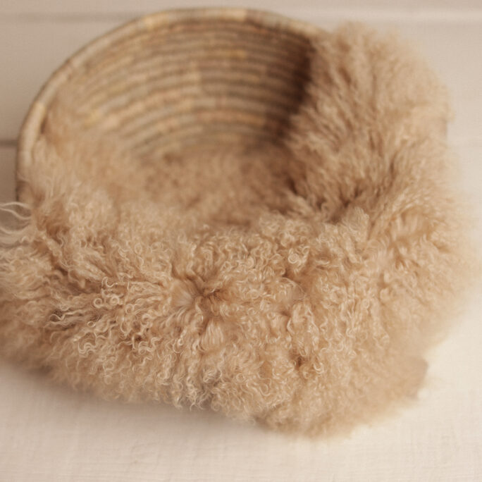 Medium curly fur - BEIGE