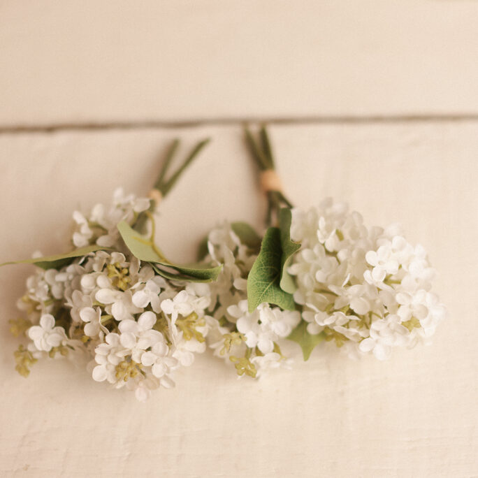 small white flowers ( set of 3 )