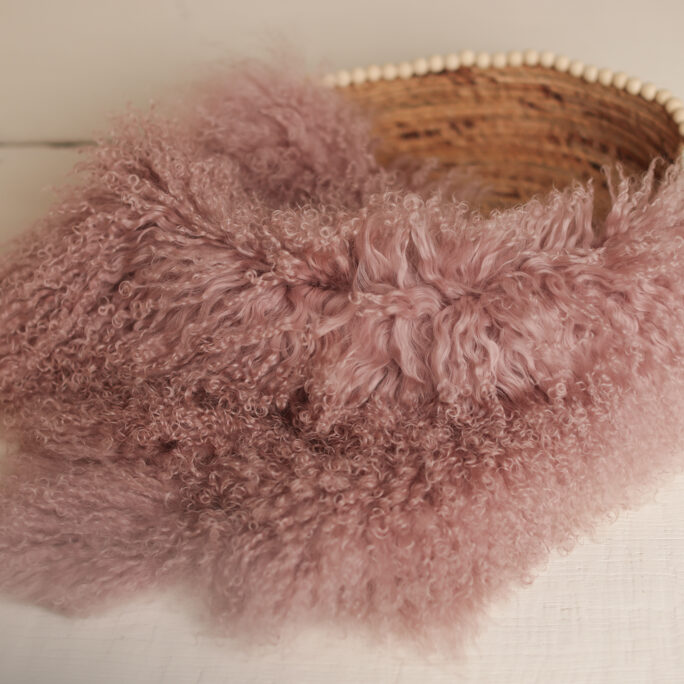 Medium curly fur - PINK