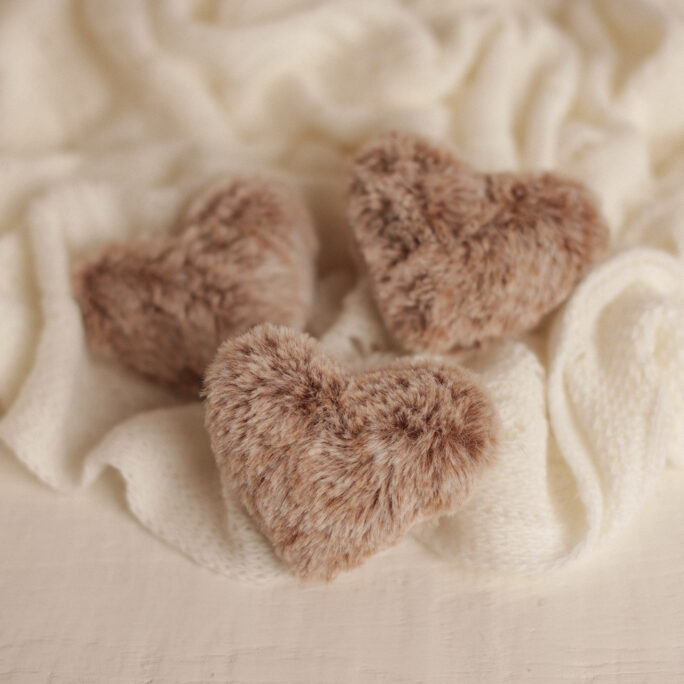 Teddy Heart - beige
