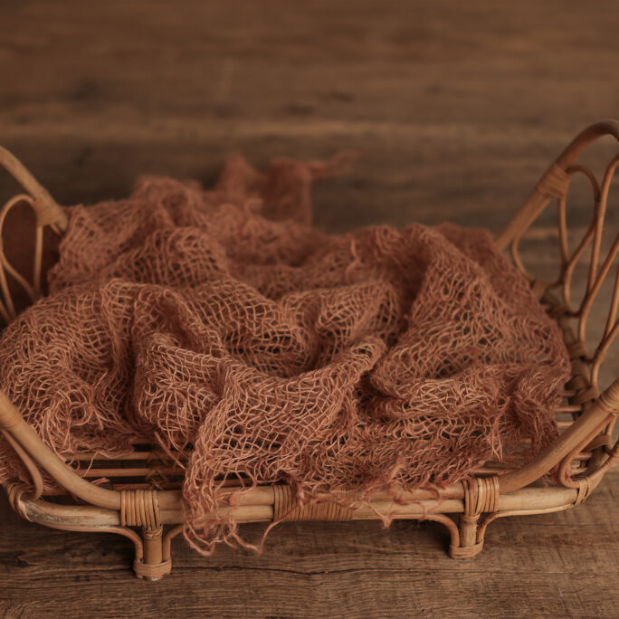 NESTING BURLAP LAYER - choco