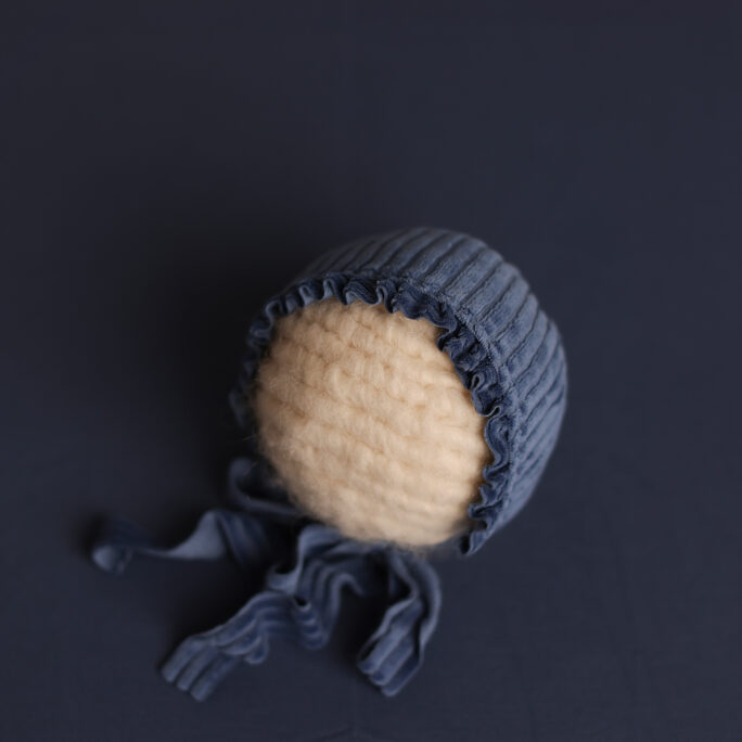 navy BACKDROP+ WRAP + BONNET