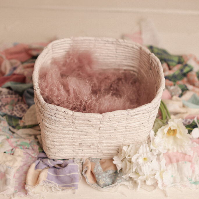 rectangle basket - IVORY