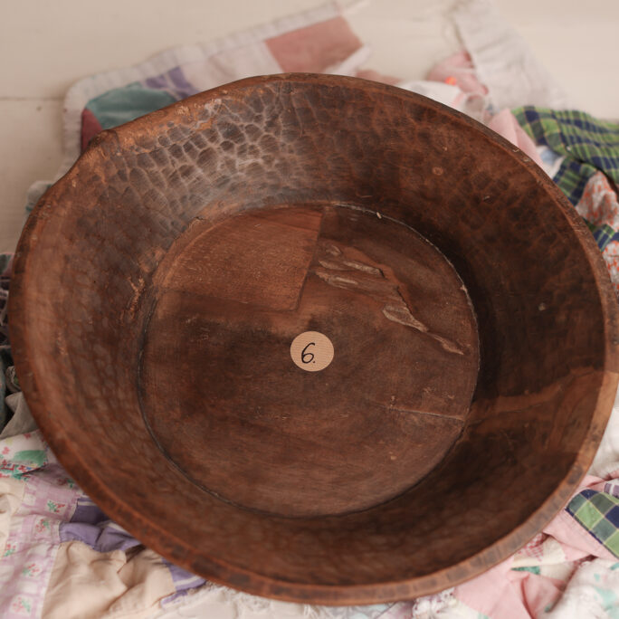 large WOODEN BOWL 6