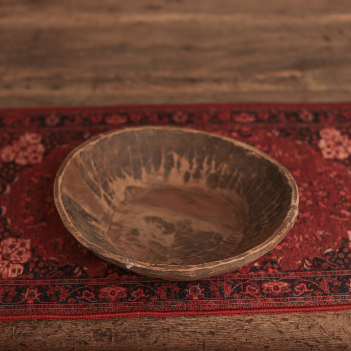 Vintage Style Prop Rug RED