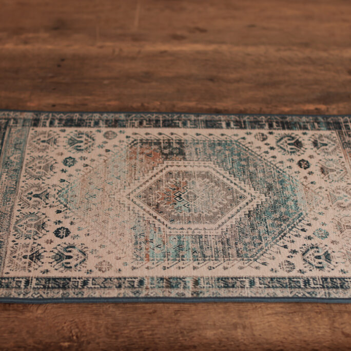 Vintage Style Prop Rug BLUE