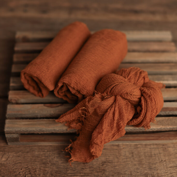 Crinkled Layer DUSTY PUMPKIN