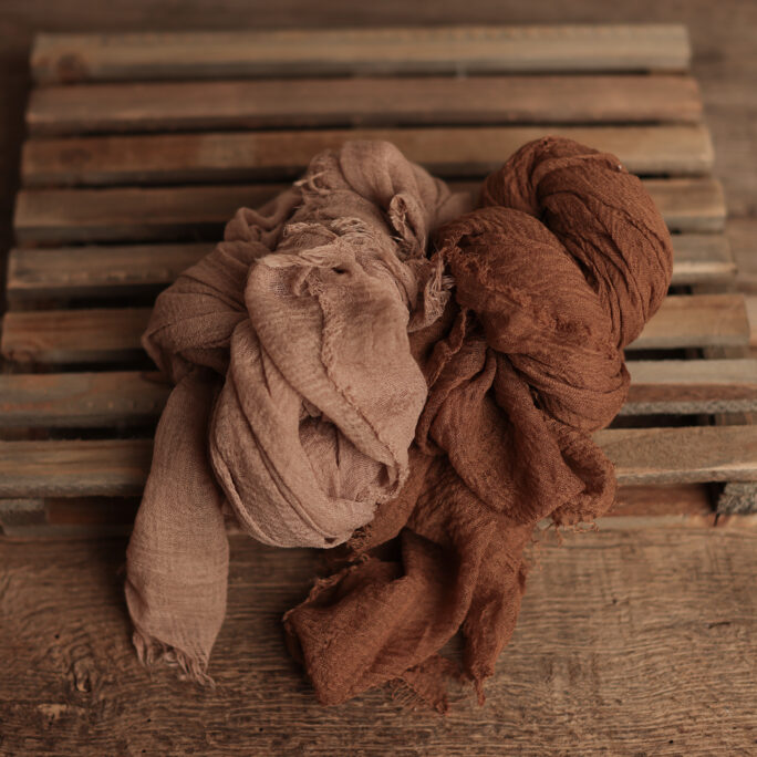 Crinkled layer