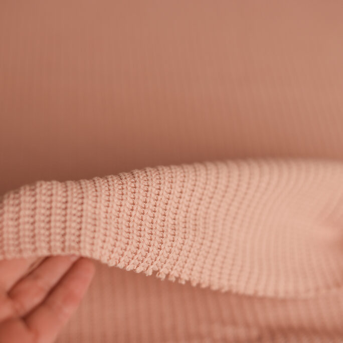 Big Knit Backdrop - PETAL PINK